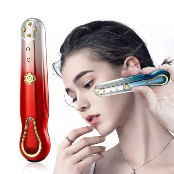 RF Radio Frequency Eye Massager Anti-Ageing Wrinkle Massager Portable Electric Device Dark Circle Facials Vibration Massage Pen